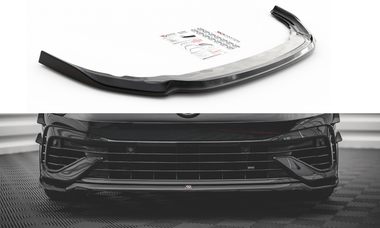 Maxton Design GLOSS BLACK Maxton Design Front Splitter V.6 - VW Golf R Mk8 VW-GO-8-R-FD6G