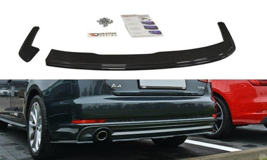 Maxton Design GLOSS BLACK Maxton Design Rear Side Splitters Audi A4 B9 S-Line AU-A4-B9-SLINE-RSD1G