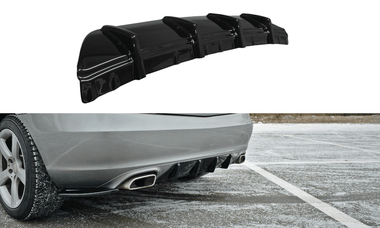 Maxton Design New GLOSS BLACK Maxton Design Rear Valance Mercedes-Benz SLK R172 ME-SLK-R172-RS1G