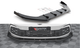 Maxton Design New BLACK + GLOSS FLAPS Maxton Design Racing Durability Front Splitter + Flaps Volkswagen Golf Mk8 GTi / R-Line VWGO8GTICNC-FD1B+FSF1G