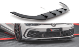Maxton Design New BLACK Maxton Design Racing Durability Front Splitter Volkswagen Golf Mk8 GTi / R-Line VWGO8GTICNC-FD1B