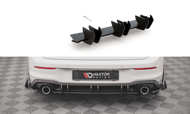 Maxton Design New BLACK Maxton Design Racing Durability Rear Diffuser V.2 Volkswagen Golf Mk8 GTi VWGO8GTICNC-RS2B