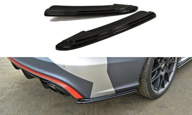 Maxton Design New GLOSS BLACK Maxton Design Rear Side Splitters Audi RS6 C7 / C7 FL AU-RS6-C7-RSD1G