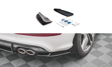 Maxton Design New GLOSS BLACK Maxton Design Rear Side Splitters Audi SQ5 Mk1 (8R) AU-SQ5-1-RSD1G