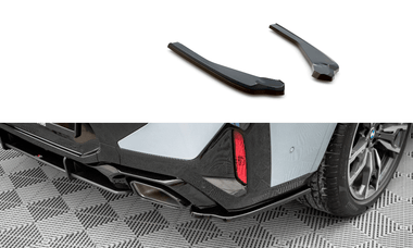Maxton Design Gloss Black Maxton Design Rear Side Splitters - BMW / G02 / X4 / M-Pack / Facelift BM-X4-02F-MPACK-RSD1G
