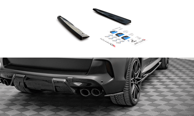 Maxton Design GLOSS BLACK Maxton Design Rear Side Splitters - BMW / F95 / X5M BM-X5M-05-RSD1G