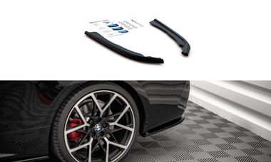 Maxton Design GLOSS BLACK Maxton Design Rear Side Splitters V.1 BMW 4 M-Package G22 BM-4-G22-MPACK-RSD1G