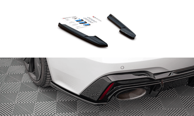 Maxton Design New GLOSS BLACK Maxton Design Rear Side Splitters V.2 Audi RS6 C8 / RS7 C8 AU-RS6-C8-RSD2G