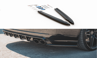 Maxton Design GLOSS BLACK Maxton Design Rear Side Splitters V.2 Audi S8 D4 Facelift AU-S8-D4-RSD2G