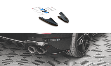 Maxton Design GLOSS BLACK Maxton Design Rear Side Splitters V.3 For - VW Golf R Mk8 VW-GO-8-R-RSD3G