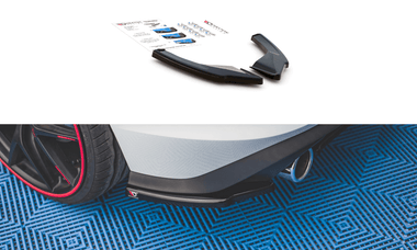 Maxton Design GLOSS BLACK Maxton Design Rear Side Splitters Volkswagen Golf Mk8 GTi VW-GO-8-GTI-RSD1G