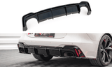 Maxton Design New GLOSS BLACK Maxton Design Rear Valance Audi RS6 C8 / RS7 C8 AU-RS6-C8-RS1G