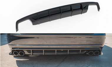 Maxton Design New GLOSS BLACK Maxton Design Rear Valance Audi S8 D4 Facelift AU-S8-D4-RS1G