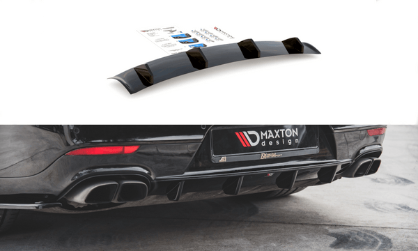 Maxton Design New GLOSS BLACK Maxton Design Rear Valance Porsche Panamera Turbo 970 Facelift PO-PA-970-T-RS1G