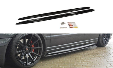 Maxton Design New GLOSS BLACK Maxton Design Side Skirts Diffusers Audi S4 B5 AU-S4-B5-SD1G