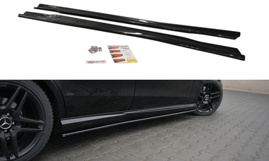 Maxton Design New GLOSS BLACK Maxton Design Side Skirts Diffusers Mercedes-Benz E63 AMG W212 ME-E-212-AMG-SD1G