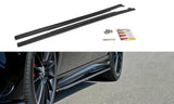 Maxton Design New GLOSS BLACK Maxton Design Side Skirts Diffusers Mercedes A W176/ CLA 117 AMG/ CLA 117 AMG Line Facelift ME-CLA-117F-AMG-SD1G