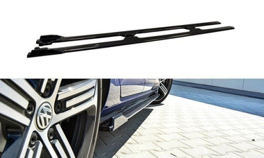 Maxton Design GLOSS BLACK Maxton Design Side Skirts Diffusers VW Golf R Mk7 (Facelift) VW-GO-7F-R-SD1G
