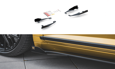 Maxton Design New GLOSS BLACK Maxton Design Side Flaps Volkswagen Arteon R-Line VWAR1RLINECNC-SF1G