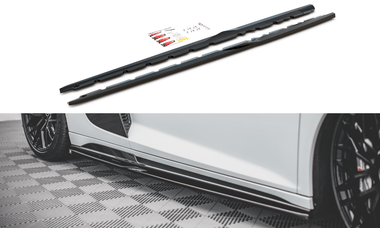 Maxton Design New GLOSS BLACK Maxton Design Side Skirts Diffusers Audi R8 Mk2 Facelift AU-R8-2F-SD1G
