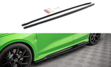 Maxton Design GLOSS BLACK SIDE SKIRTS DIFFUSERS AUDI RS3 SEDAN 8Y AU-RS3-8Y-S-SD1G