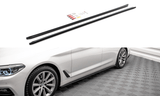 BMW GLOSS BLACK SIDE SKIRTS DIFFUSERS BMW 5 G30 BM-5-G30-SD1G