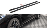 Maxton Design GLOSS BLACK Maxton Design Side Skirts Diffusers BMW X7 M G07 BM-X7-07-M-SD1G