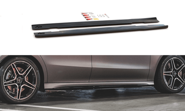 Maxton Design New GLOSS BLACK Maxton Design Side Skirts Diffusers Mercedes-AMG CLA 35 / 45 C118 ME-CLA-118-AMG-SD1G