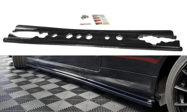 Maxton Design New GLOSS BLACK Maxton Design Side Skirts Diffusers Mercedes-Benz E-Class W207 Coupe AMG-Line ME-E-207-AMGLINE-C-SD1G