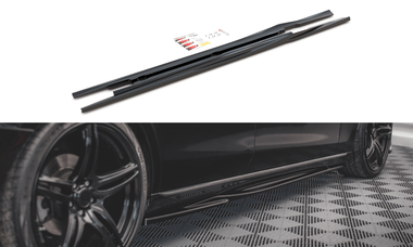Maxton Design New GLOSS BLACK Maxton Design Side Skirts Diffusers Mercedes-Benz E W213 ME-E-213-SD1G