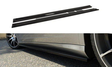 Maxton Design New GLOSS BLACK Maxton Design Side Skirts Diffusers Mercedes C219 ME-CLS-C219-SD1G