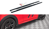 Maxton Design Gloss Black Maxton Design Side Skirts Diffusers - Mini Cooper S John Cooper Works F56 MC-S-3-56-JCW-SD1G
