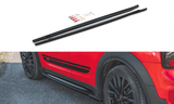 Maxton Design New GLOSS BLACK Maxton Design Side Skirts Diffusers Mini Countryman Mk2 F60 JCW MC-CO-2-JCW-SD1G