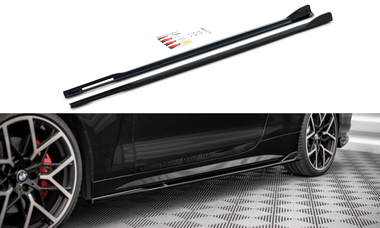Maxton Design GLOSS BLACK Maxton Design Side Skirts Diffusers V.2 BMW 4 M-Package G22 BM-4-G22-MPACK-SD2G