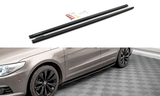 Maxton Design GLOSS BLACK Maxton Design Side Skirts Diffusers V.2 Volkswagen Passat CC VW-PA-CC-SD2G