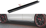 Maxton Design GLOSS BLACK Maxton Design Side Skirts Diffusers V.3 Volkswagen Golf Mk8 GTi / GTi Clubsport / R-Line VW-GO-8-GTI-SD3G
