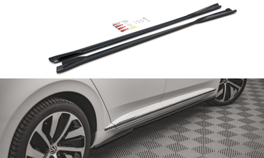 Maxton Design New GLOSS BLACK Maxton Design Side Skirts Diffusers Volkswagen Arteon R-Line Facelift VW-AR-1F-RLINE-SD1G