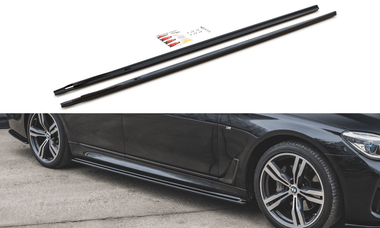 Maxton Design New GLOSS BLACK Maxton Design Side Skirts Diffusers For BMW 7 M-Package G11 BM-7-11-MPACK-SD1G
