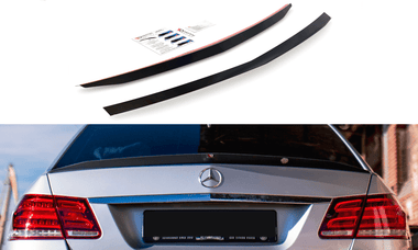 Maxton Design New GLOSS BLACK Maxton Design Spoiler Cap Mercedes-Benz E63 AMG Sedan W212 Facelift ME-E-212F-AMG-CAP1G