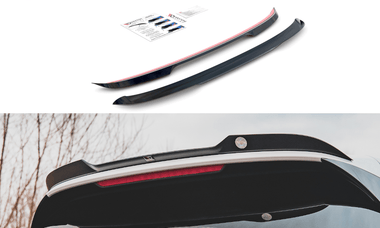 Maxton Design New GLOSS BLACK Maxton Design Spoiler Cap V.2 Volkswagen Golf Mk8 GTi / GTi Clubsport / R-Line VW-GO-8-GTI-CAP2G