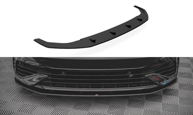 Maxton Design BLACK Maxton Design Street Pro Front Splitter - VW Golf R Mk8 VWGO8RCNC-FD1B