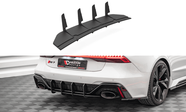 Maxton Design New BLACK Maxton Design Street Pro Rear Diffuser Audi RS7 C8 AURS7C8CNC-RS1B