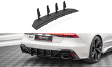 Maxton Design New BLACK Maxton Design Street Pro Rear Diffuser Audi RS7 C8 AURS7C8CNC-RS1B