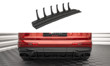 Maxton Design BLACK Maxton Design Street Pro Rear Diffuser - Audi / SQ7 / Q7 S-Line Mk2 (4M) Facelift AUSQ72FCNC-RS1B