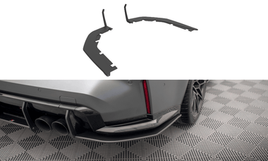 Maxton Design BLACK Maxton Design Street Pro Rear Side Splitters BMW M3 G80 BM3G80MCNC-RSD1B