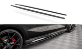 Maxton Design BLACK Maxton Design Street Pro Side Skirts Diffusers Audi RS3 Sportback / Sedan 8Y AURS38YCNC-SD1B