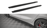 Maxton Design Black Maxton Design Street Pro Side Skirts Diffusers - Audi / 8Y / A3 S-Line / S3 AUA38YSLINECNC-SD1B