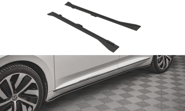 Maxton Design BLACK Maxton Design Street Pro Side Skirts Diffusers Volkswagen Arteon R-Line Facelift VWAR1FRLINECNC-SD1B