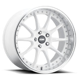 ESR Wheels 19x8.5 / 5x110 (Custom Drill) et30 / cb67.1 ESR Wheels CS12 19" 5x110 (Custom Drill) Gloss White w/ Machined Lip 98551430-CS12WHT-ML-5X110