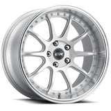 ESR Wheels 18x8.5 / 5x100 et30 / cb72.6 ESR Wheels CS12 18" 5x100 Hyper Silver w/ Machined Lip 88550030-CS12HS-ML